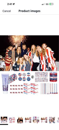 4th of July Accessories Patriotic Party Favors,161Pcs 4th of July Decorations Patriotic Glasses,Beaded Necklaces,Tattoos Parades,Face Body Glitter…
