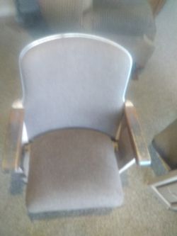 Art deco theater chairs unrestored two for $275.00.OBO