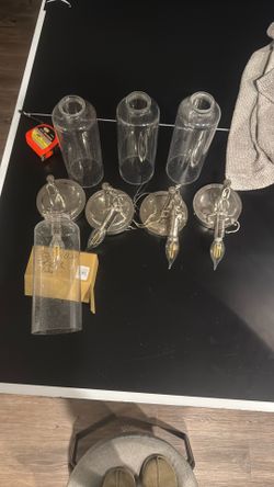 4 Polished Nickel Wall Sconces (by Arteriors Lighting)