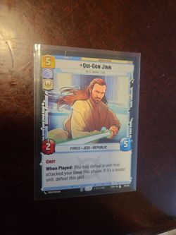 Star Wars Unlimited Qui-Gon Jinn Card 78/270