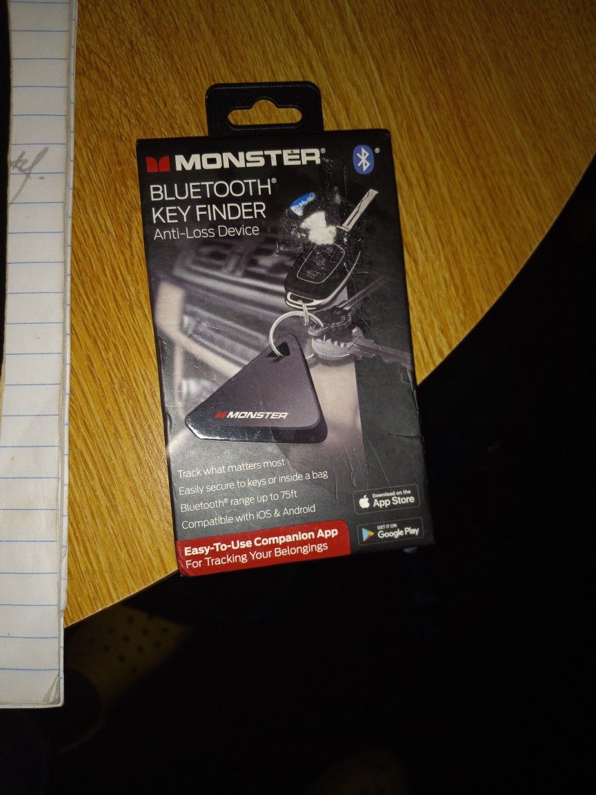 Brand New Monster Bluetooth Key Finder Anti Theft Device