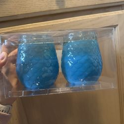 Coastal Ombré Stemless Wine Set of 2