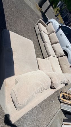 Sectional Macys couch sofa beige