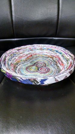 Magazine art bowl decorative