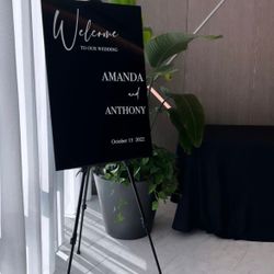 SIGN for events made of premium acrylic and vinyl