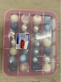 Christmas Ornament Set with Storage Organizer