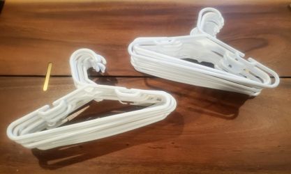 White Heavy Duty Kids Hangers- 27