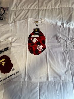 BAPE x Clot Ape Head T-Shirt White