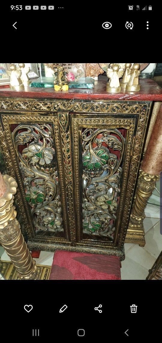 Prayer Cabinet /Ornate Thai Cabinet