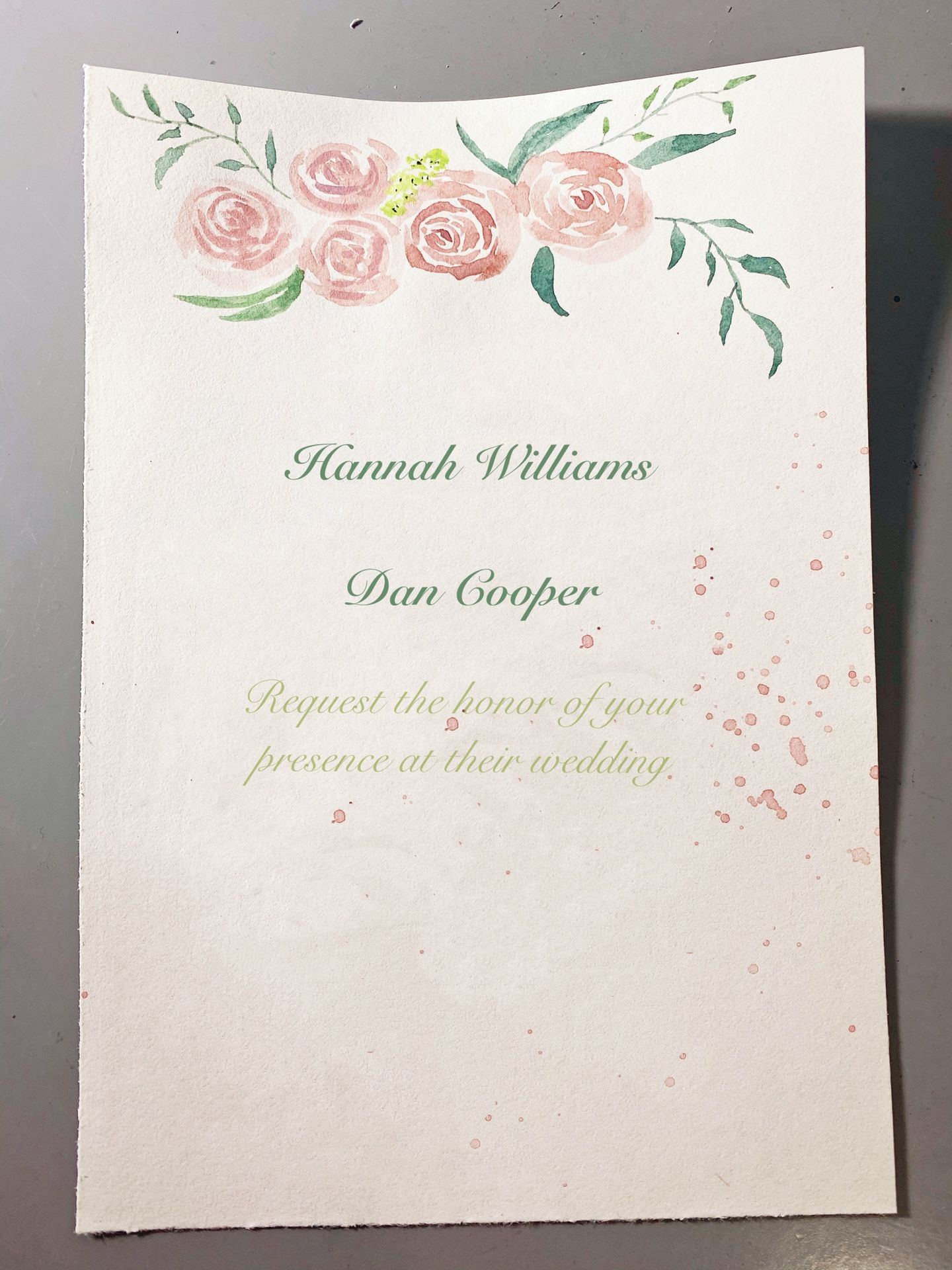 Hand-drawn Wedding/event invitations