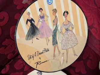 4- DESSERT PLATES BY ROSANNA