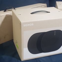 2 Sonos Era 300 speakers & Sonos Beam (2nd gen) Soundbar