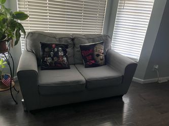 Light grey couches