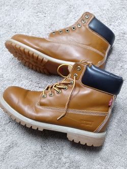 Mens Levi's leather combat boots Sz 10