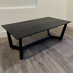 Stowe Rectangle Black Coffee Table 