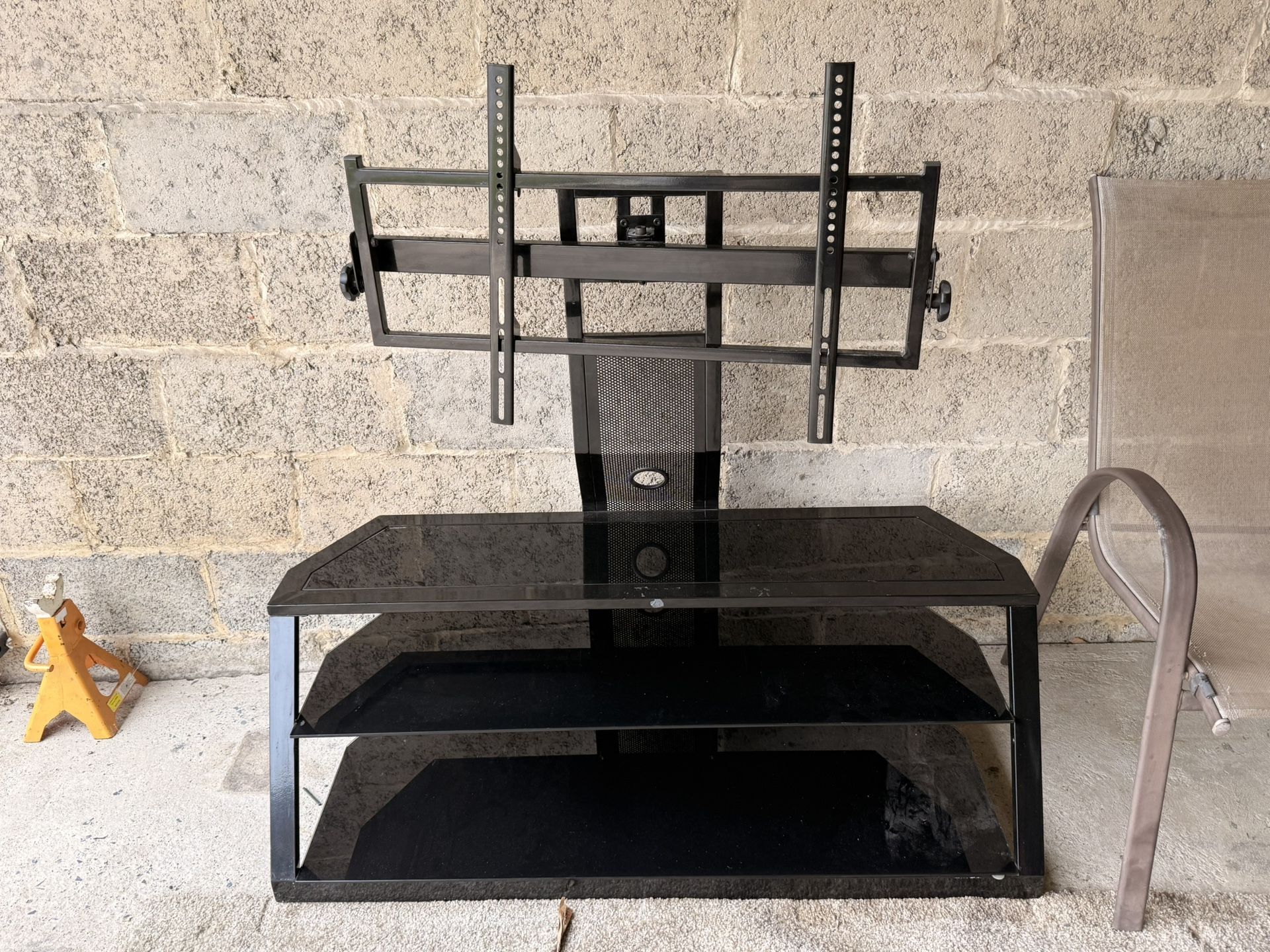 Glass Rotating Tv Stand