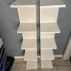 White 5 Tier Shelves 