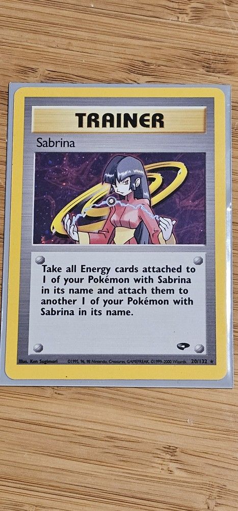 1995 Sabrina trainer card