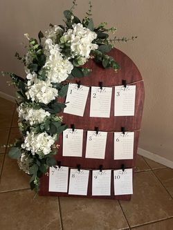 Wedding seating chart sign