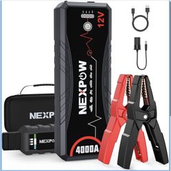 NEXPOW Car Jump Starter 4000A Car Battery Jump Starter Portable Pack for Up to All Gas and 10.0L Diesel Engine 12V Jump Box, Jump Pack, Battery Booste
