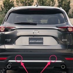 OEM PART 2016-2022 MAZDA CX-9 BUMPER TRIM REAR CHROME MOLDING