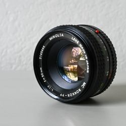 Lens - 50mm Minolta MC Rokkar-PF F/1.7 