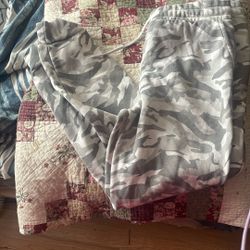 Gray White Camo Pants