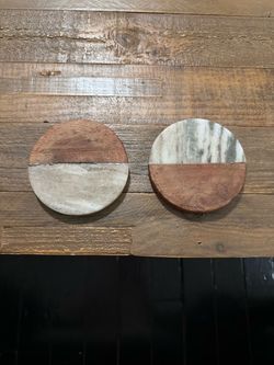 Wood & Marble Coasters - 2