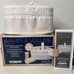 Conair Waves & Volume Hot Rollers travel set