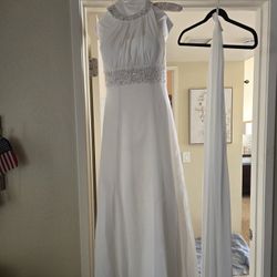 Embellished Halter Neck Line Empire Dress