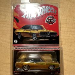 2024 Hot Wheels Collectors RLC Exclusive 1969 Dodge Charger R/T YELLOW Gold Brand New Sealed