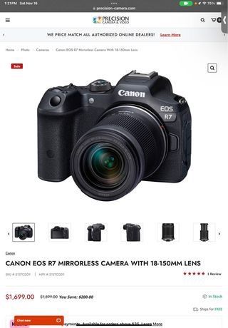 Eos R7 Cannon 