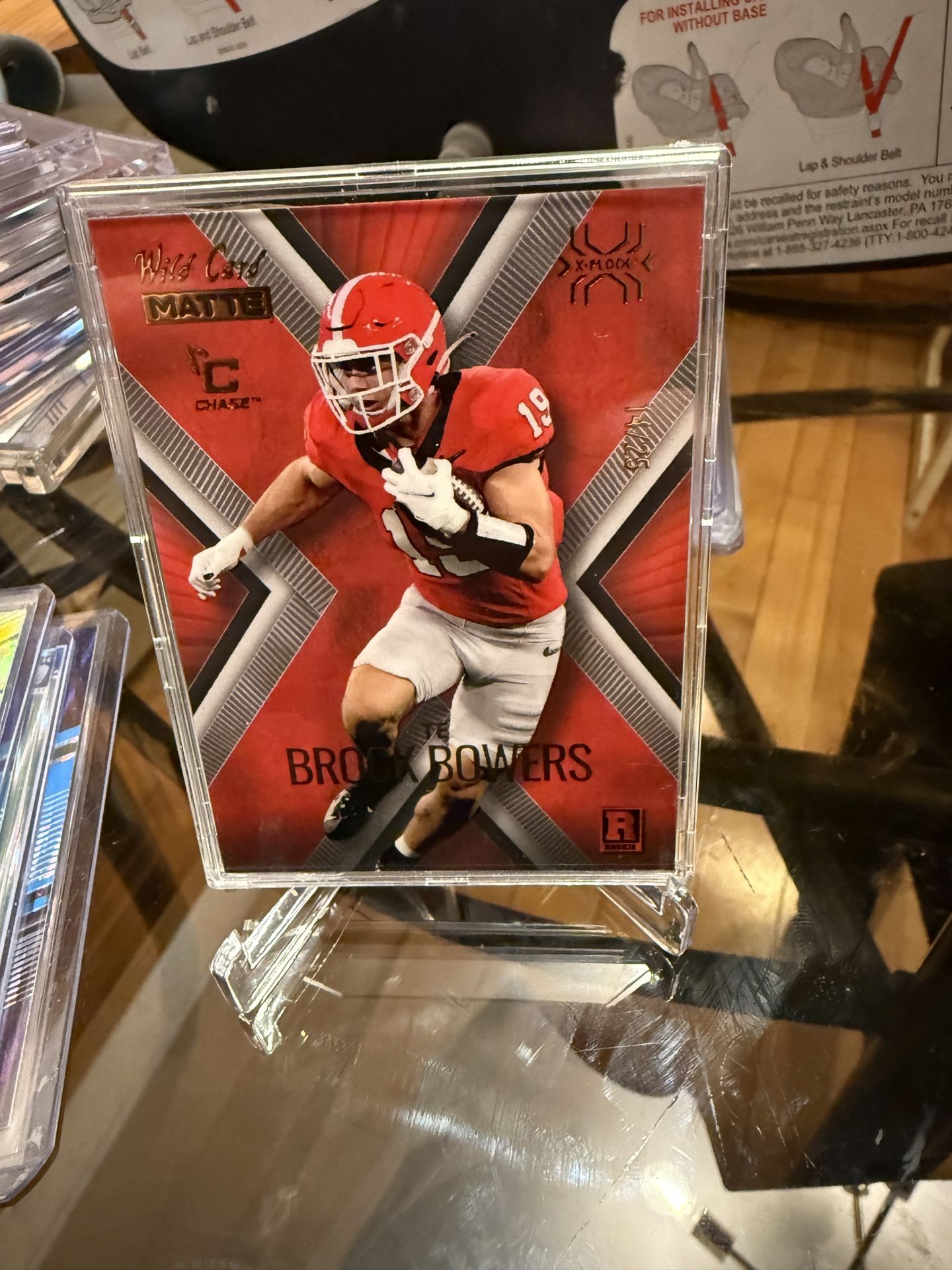 Brock Bowers Wild Card, Matte RC Xplode /25