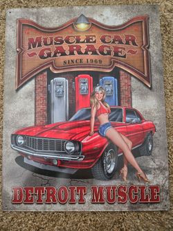 Metal sign