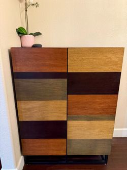 Boston Loft Furnishings Dayton Bar Cabinet – Wine & Liquor Storage | Excellent Condition