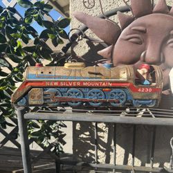 Vintage Tin Train Toy
