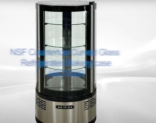 NSF Countertop Curved Glass Refrigerated Bakery case ARC100R