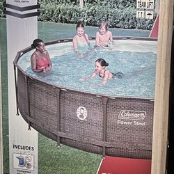 Coleman Power Steel 18 ft. x 48 In pool. 
