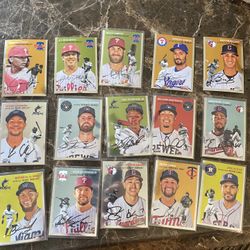 Signed Baseball Cards 