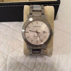 Burberry Men’s Watch Silver