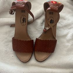 All Leather Mexican Strap Heels