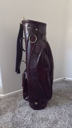 Vintage handcrafted Caribbean Eel Skin Golf Bag