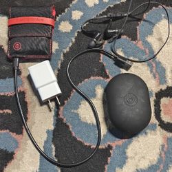 Plantronics BackBeat GO 2 Wireless Bluetooth Earbuds BLACK+ Charging Case Cable 