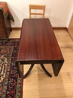 Antique cherry folding table