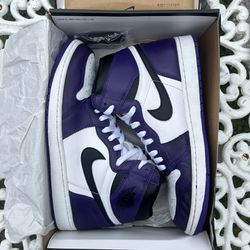 Jordan 1 Court Purples Size 12 
