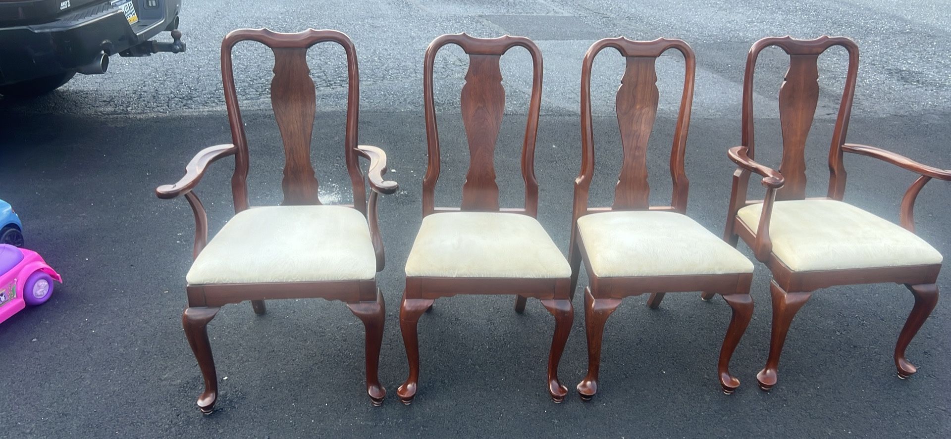 Set of four dining room chairs, good condition