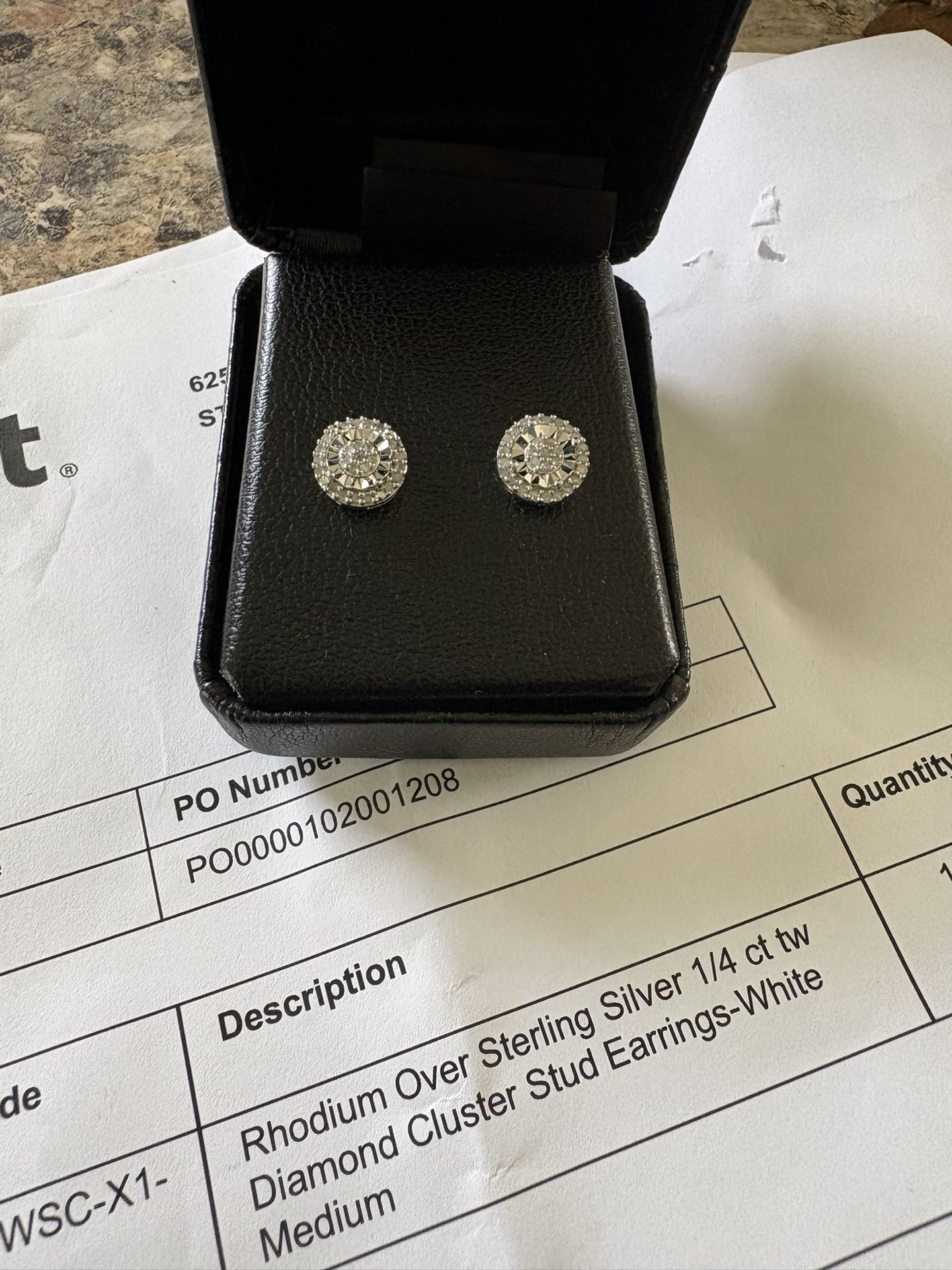 Diamond Earrings 1/4 Ct