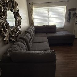 Grey Sectional Couch 