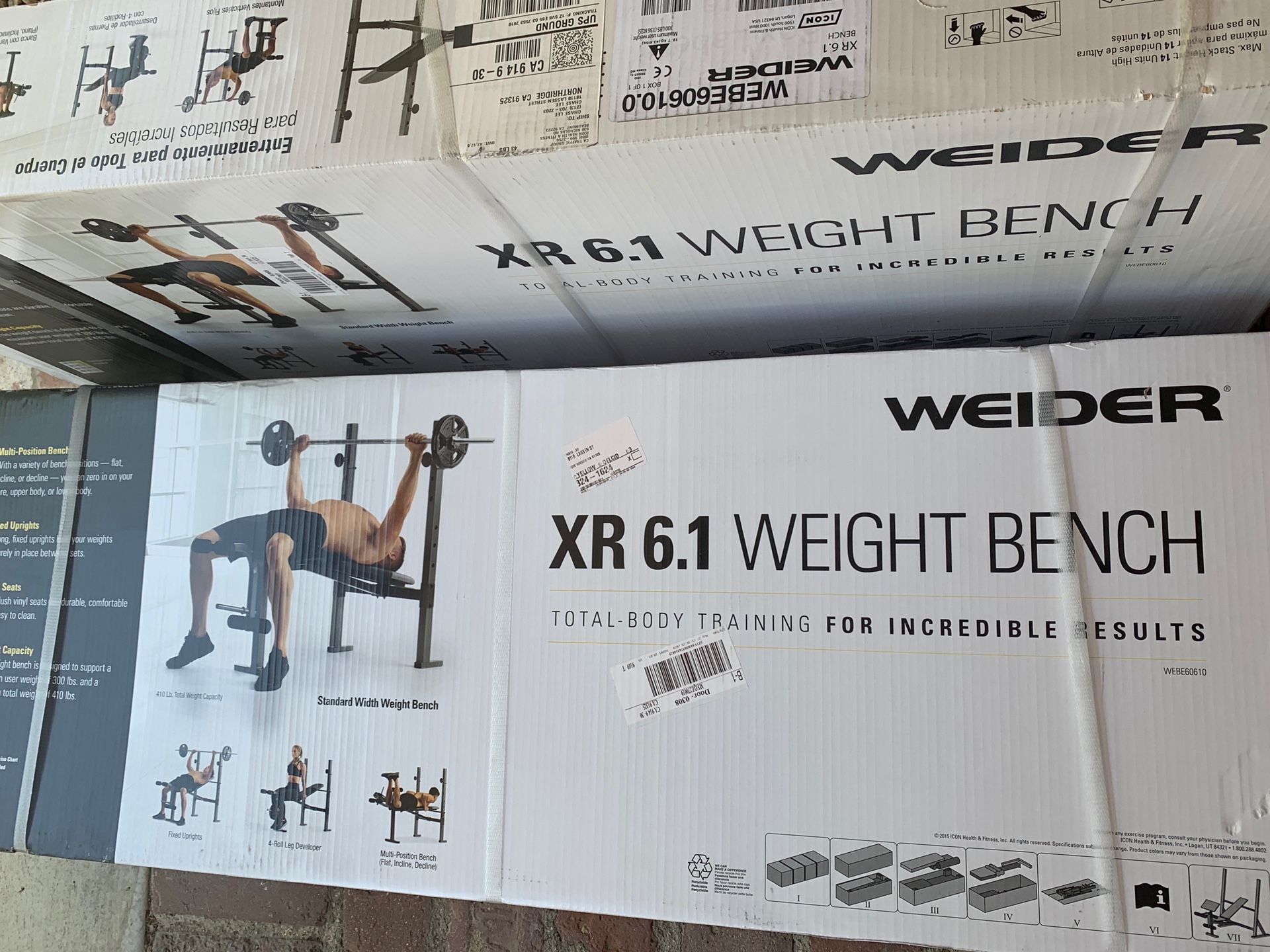 Weider Weight Bench, Brand New!