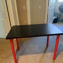 Table Or Desk With Red Legs 